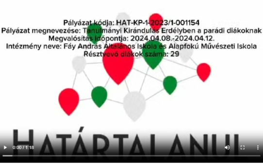 Határtalanul kirándulás 2024.